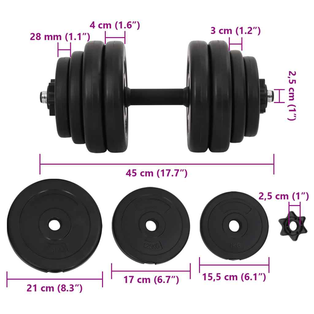 Kurzhanteln 2X15 Kg
