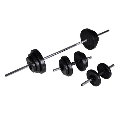Langhantel +2 Kurzhantelset 30,5Kg