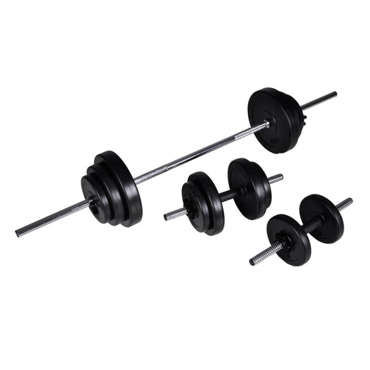 Langhantel +2 Kurzhantelset 30,5Kg