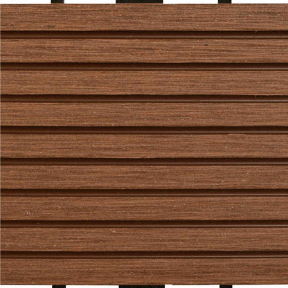 Terrassenfliese 11 Pcs 30 X 30 Cm Wpc