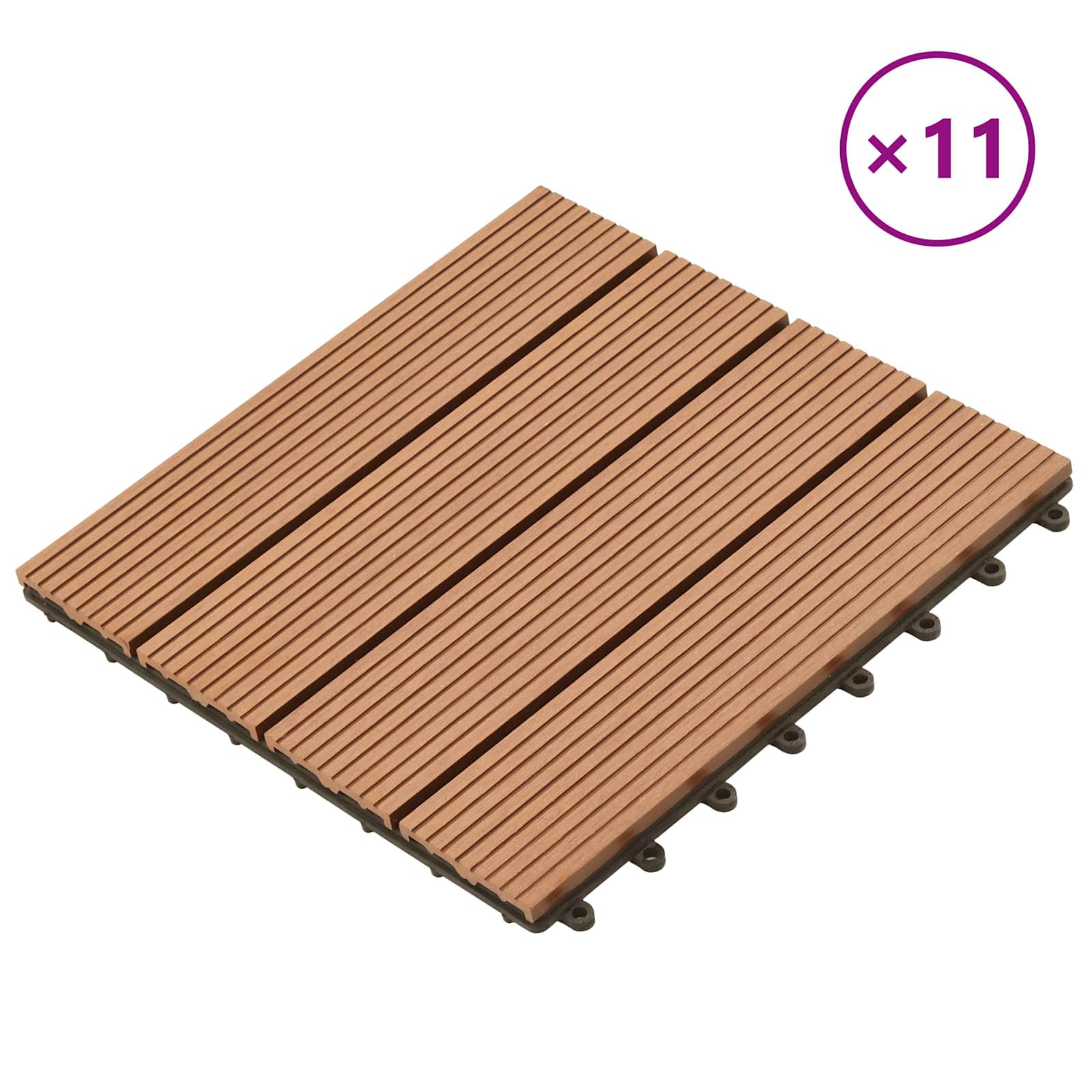 Terrassenfliese 11 Pcs 30 X 30 Cm Wpc