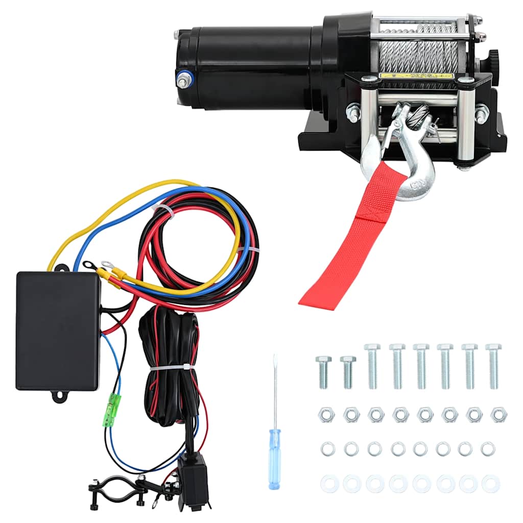 12 V Elektrische Seilwinde 907 Kg Kabel-Fernbedienung