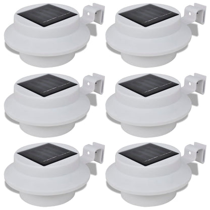 6X Außenlampe Sonnenlichtset Zaunlicht Dachrinne-Licht