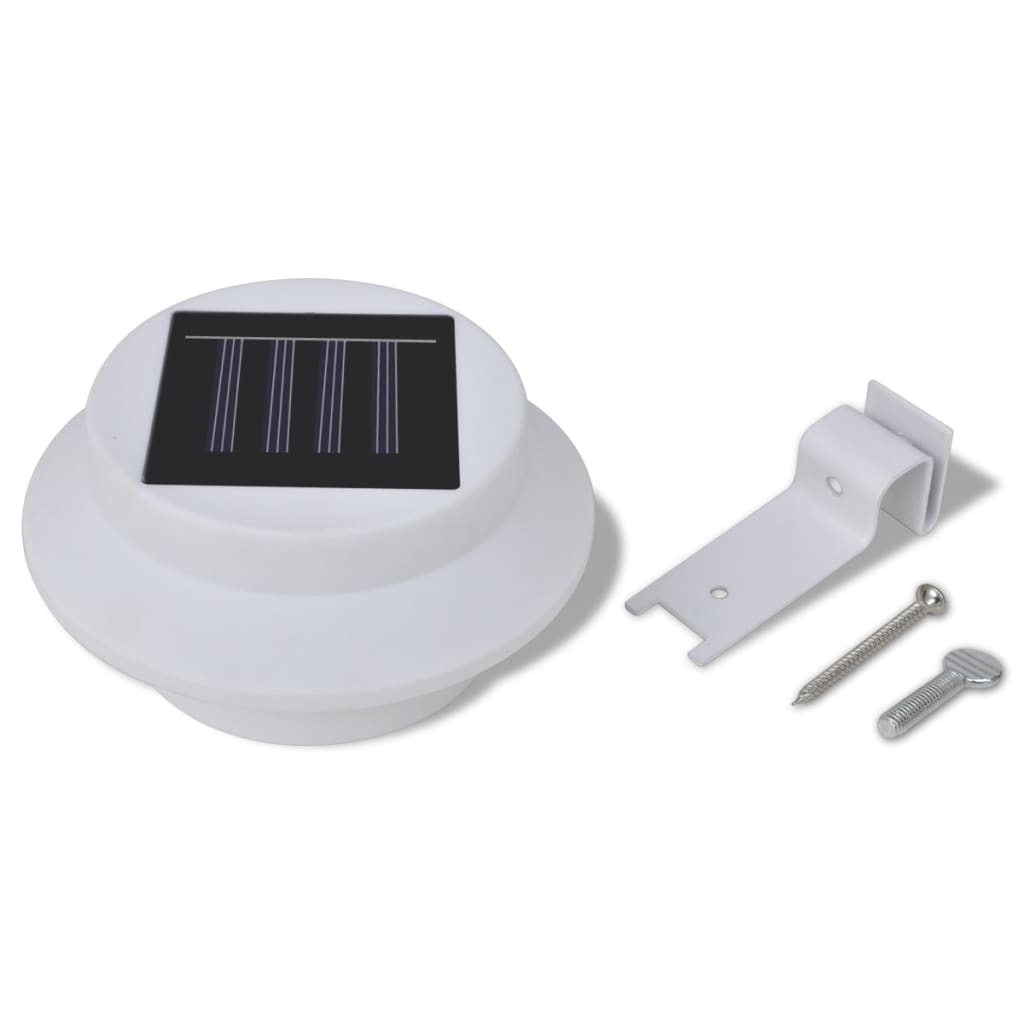 6X Außenlampe Sonnenlichtset Zaunlicht Dachrinne-Licht