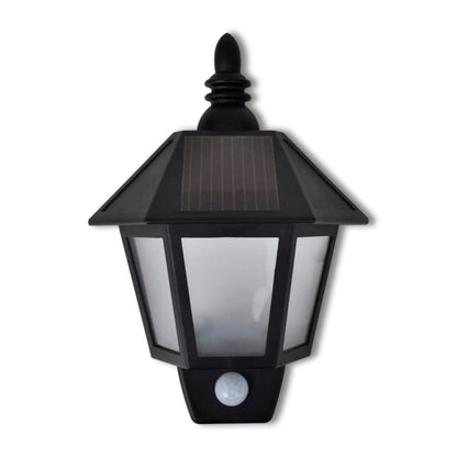 Solar-Wandleuchten Mit Bewegungsmelder 2 Stk. Schwarz