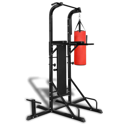 Fitness Kraftturm Mit Trainingsbank Und Boxsack