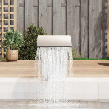Garten-Wasserfall Pool-Fontäne Edelstahl 45X30X60 Cm