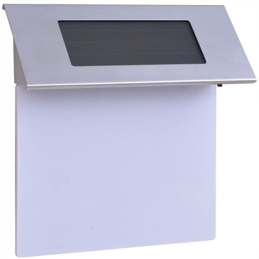 Led-Hausnummernleuchte Solar Edelstahl Creme