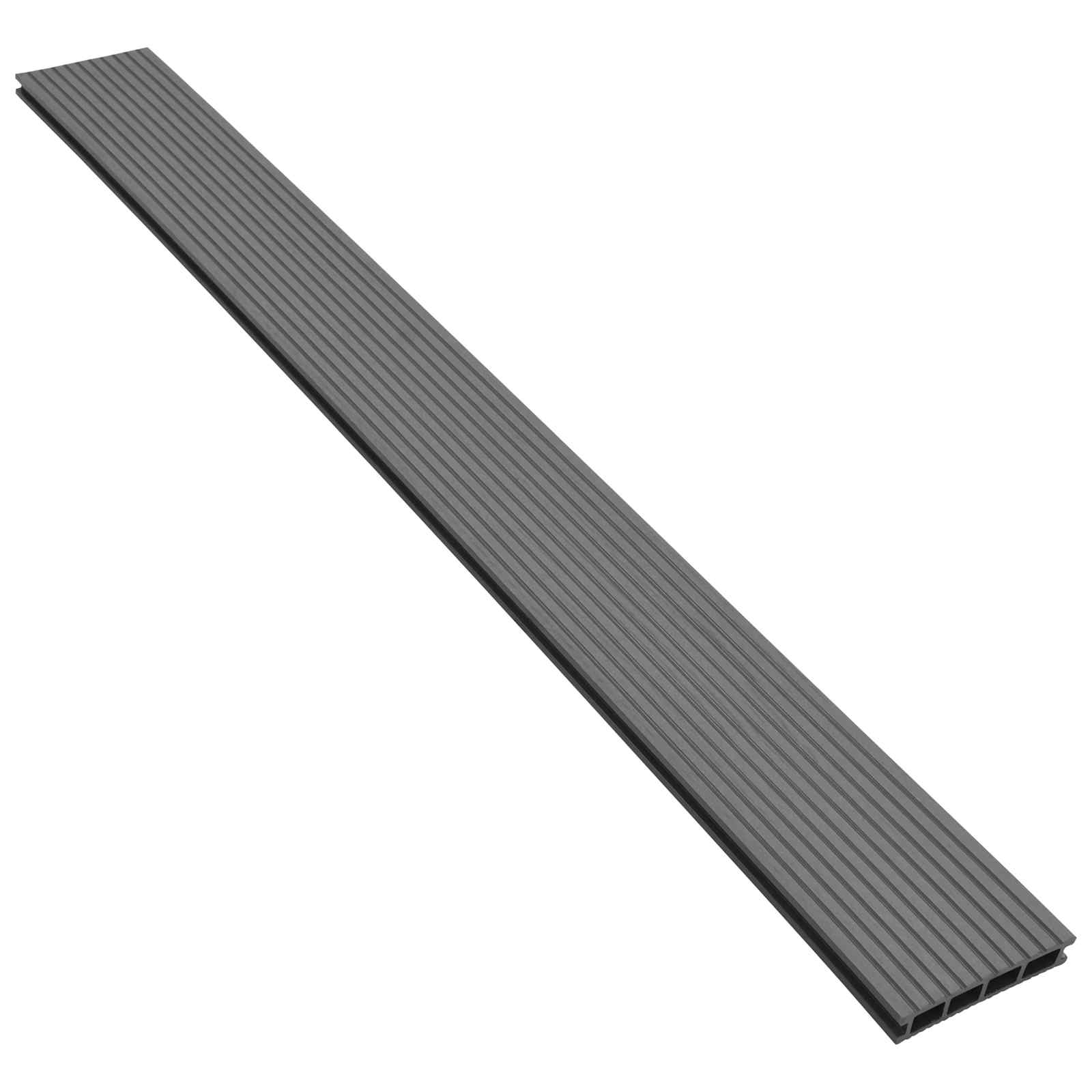 Terrassendiele 6 Pcs Grau Wpc