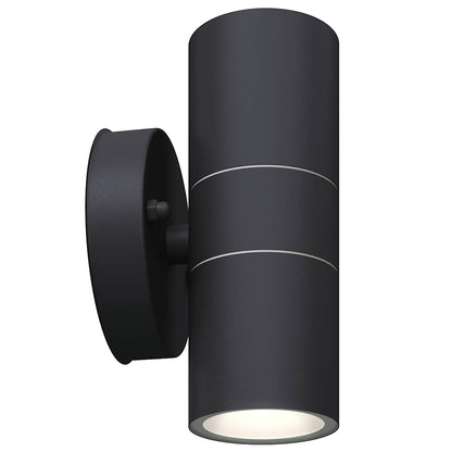 Led Außenwandleuchten 2 Stk. Edelstahl Auf-/Abwärts Schwarz