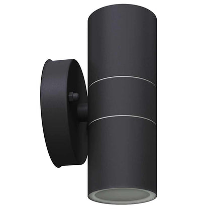 Led Außenwandleuchten 2 Stk. Edelstahl Auf-/Abwärts Schwarz