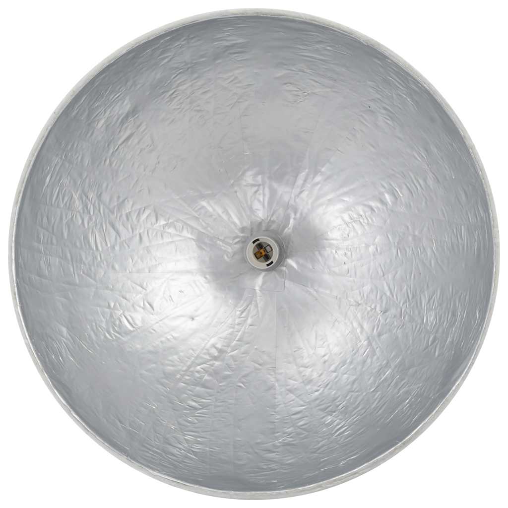 Pendelleuchte Ø50 Cm E27 Weiß Und Silbern