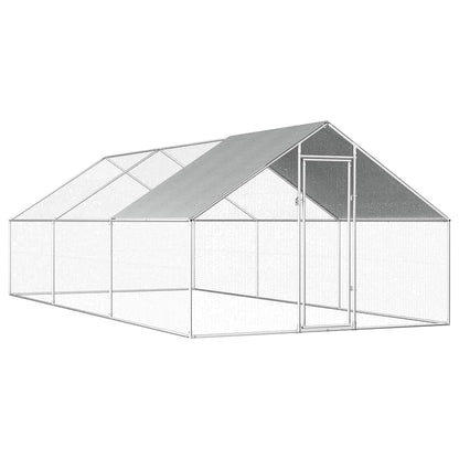 Outdoor-Hühnerkäfig 2,75X8X1,92 M Verzinkter Stahl