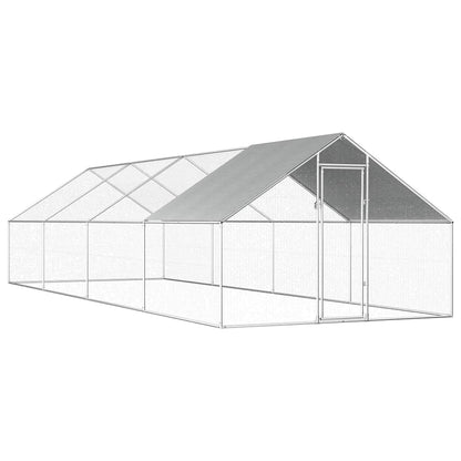 Outdoor-Hühnerkäfig 2,75X8X1,92 M Verzinkter Stahl