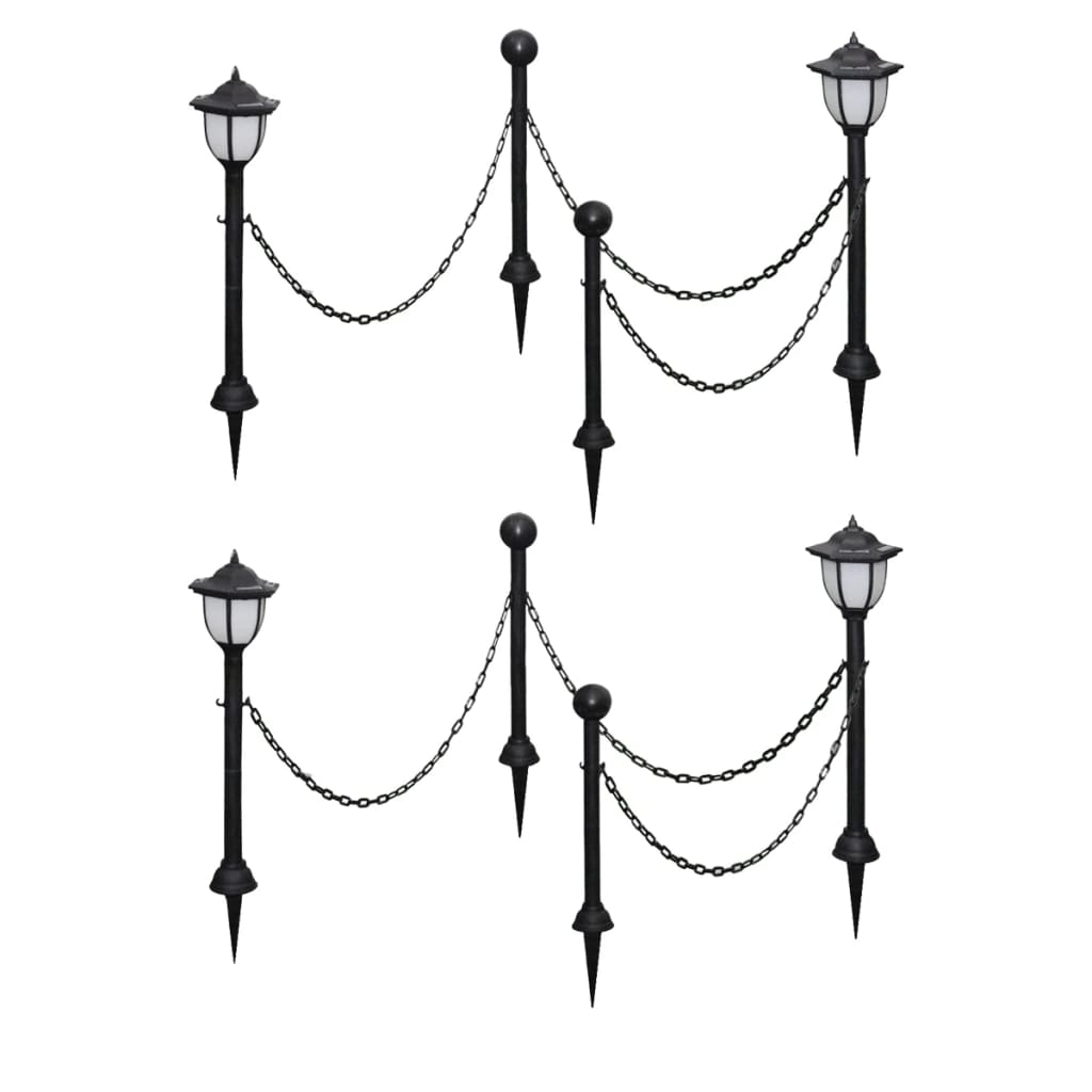 2X Led Lampe Solarleuchte Außenlampe Gartenleuchte Laterne