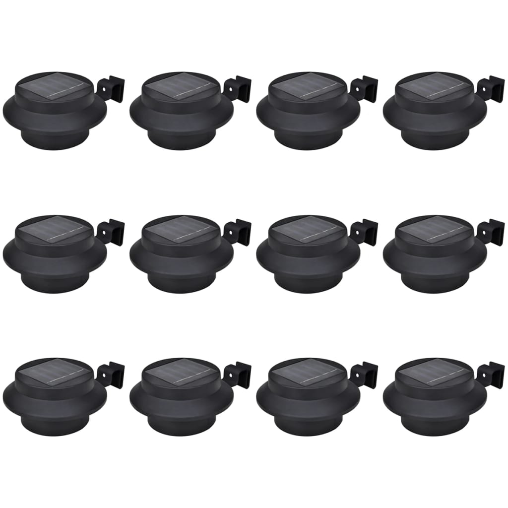 6X Außenlampe Sonnenlichtset Zaunlicht Dachrinne-Licht