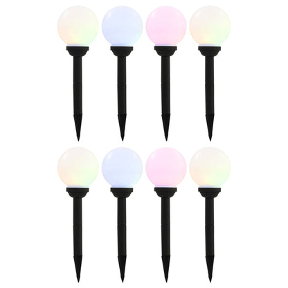 Solar-Außenleuchten 4 Stk. Led Kugelförmig 15 Cm Rgb