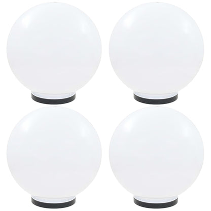 Led-Gartenleuchten 2 Stk. Kugelförmig Pmma