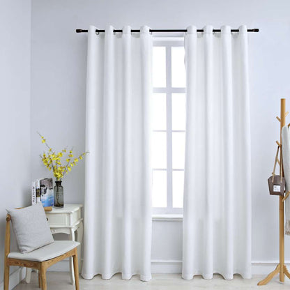 Verdunkelungsvorhänge Mit Metallösen 2 Stk. 140X225Cm