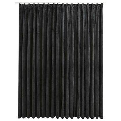 Verdunkelungsvorhang Mit Haken Samt 290 X 245 Cm