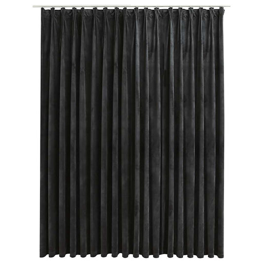 Verdunkelungsvorhang Mit Haken Samt 290 X 245 Cm