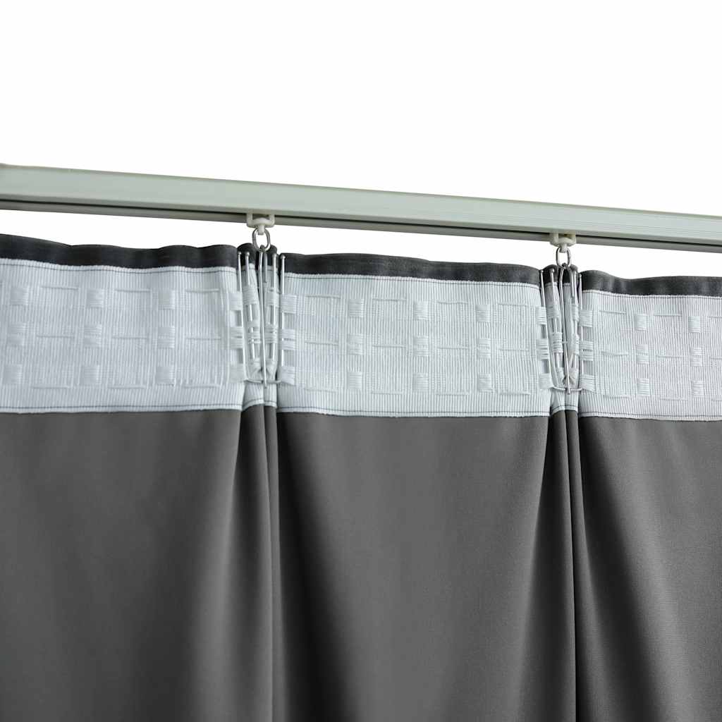 Verdunkelungsvorhang Mit Haken Samt 290 X 245 Cm