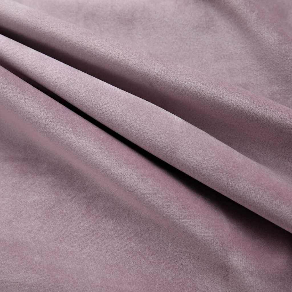 Verdunkelungsvorhänge Mit Ösen 2 Stk. Samt Antik-Rosa 140X175Cm
