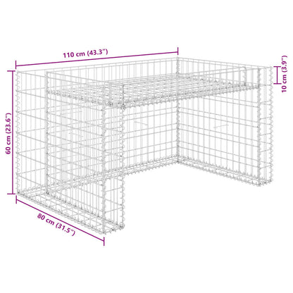 Rasenmäher-Garage Mit Hochbeet 110X80X60 Cm Stahldraht