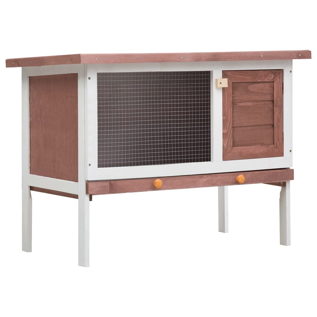 Kaninchenstall 1 Ebene Holz