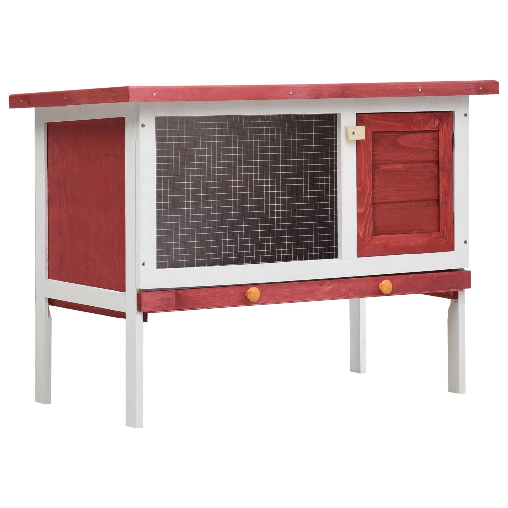 Kaninchenstall 1 Ebene Holz