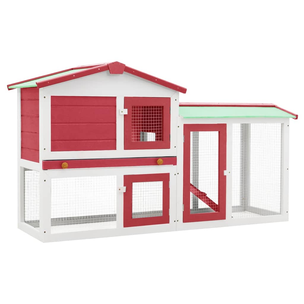 Großer Kaninchenstall 145X45X84 Cm Holz