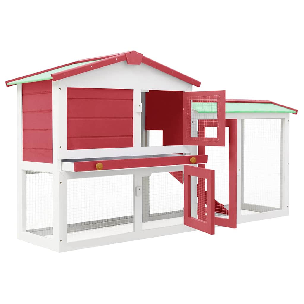 Großer Kaninchenstall 145X45X84 Cm Holz