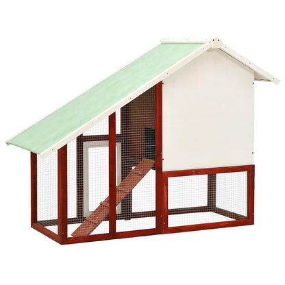 Kaninchenstall 140X63X120 Cm Tanne Massivholz