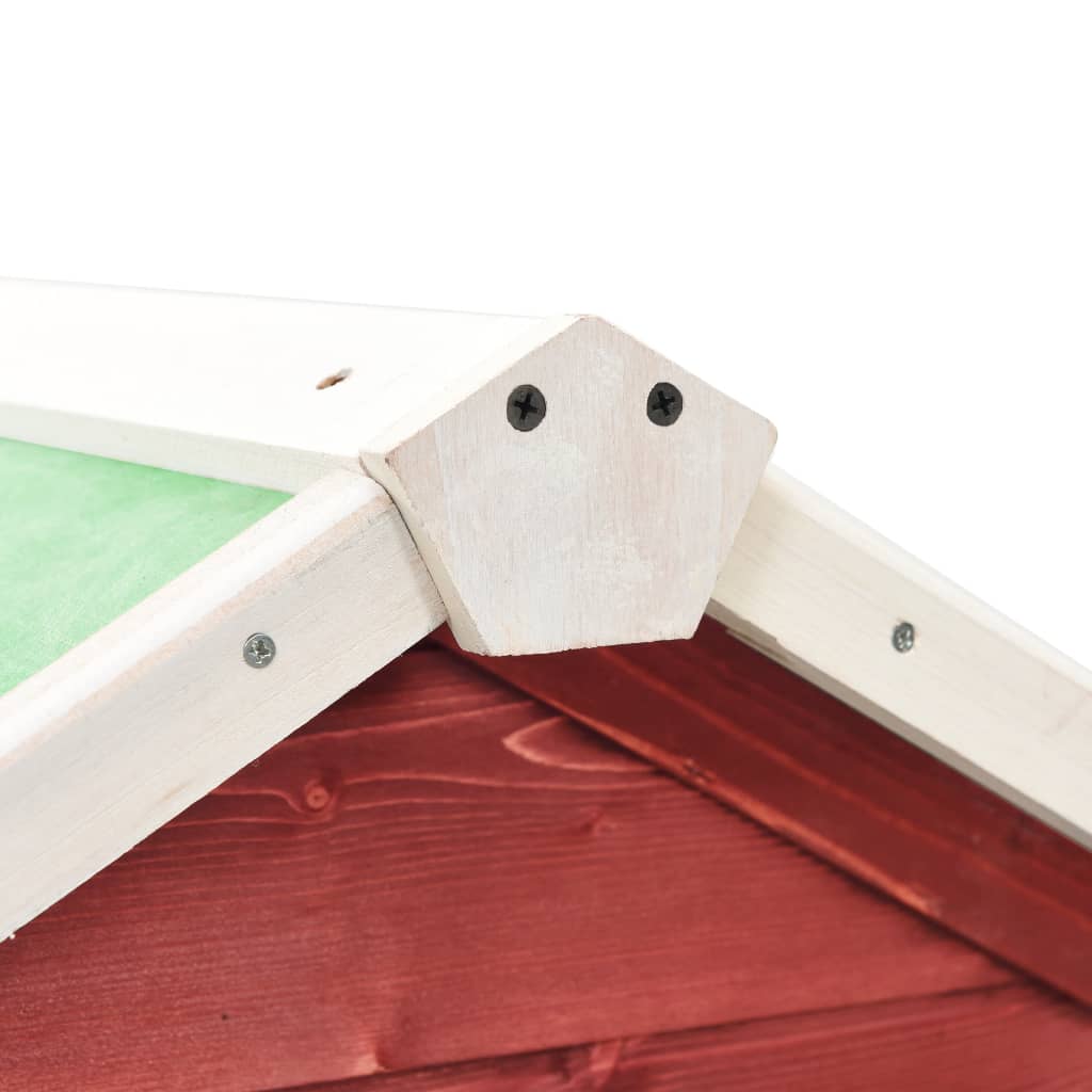 Kaninchenstall 140X63X120 Cm Tanne Massivholz