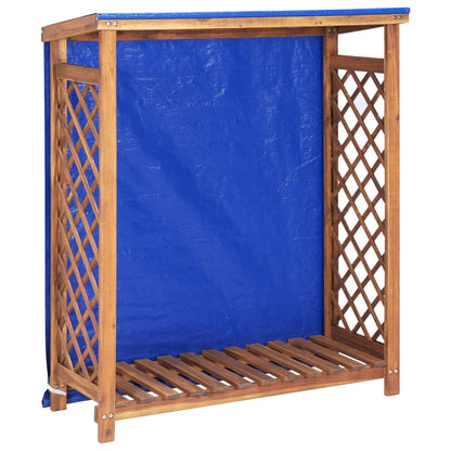 Kaminholzregal 105X38X115 Cm Akazie Massivholz