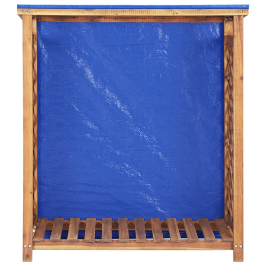 Kaminholzregal 105X38X115 Cm Akazie Massivholz