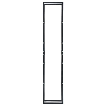 Brennholzregal Schwarz 40×25×200 Cm Stahl