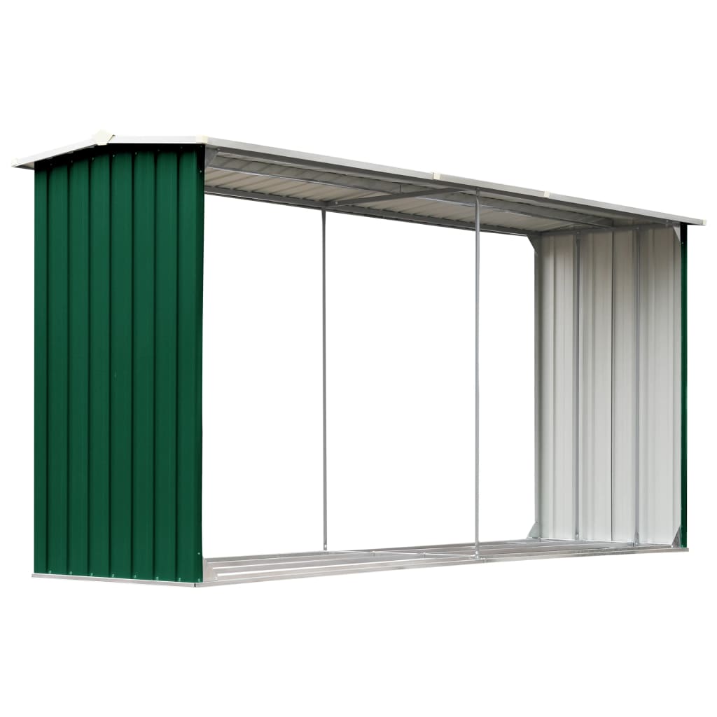 Brennholzlager Verzinkter Stahl 330 X 92 X 153 Cm