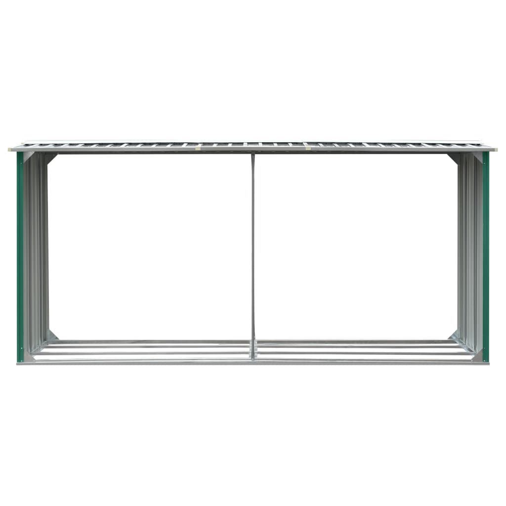 Brennholzlager Verzinkter Stahl 330 X 92 X 153 Cm