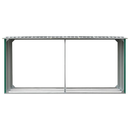 Brennholzlager Verzinkter Stahl 330 X 92 X 153 Cm