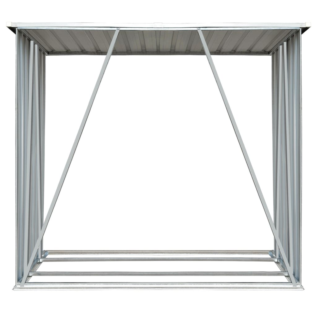 Brennholzlager Verzinkter Stahl 163 X 83 X 154 Cm