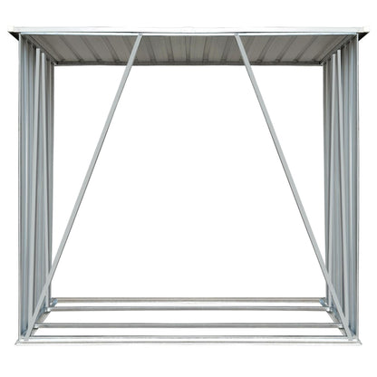 Brennholzlager Verzinkter Stahl 163 X 83 X 154 Cm