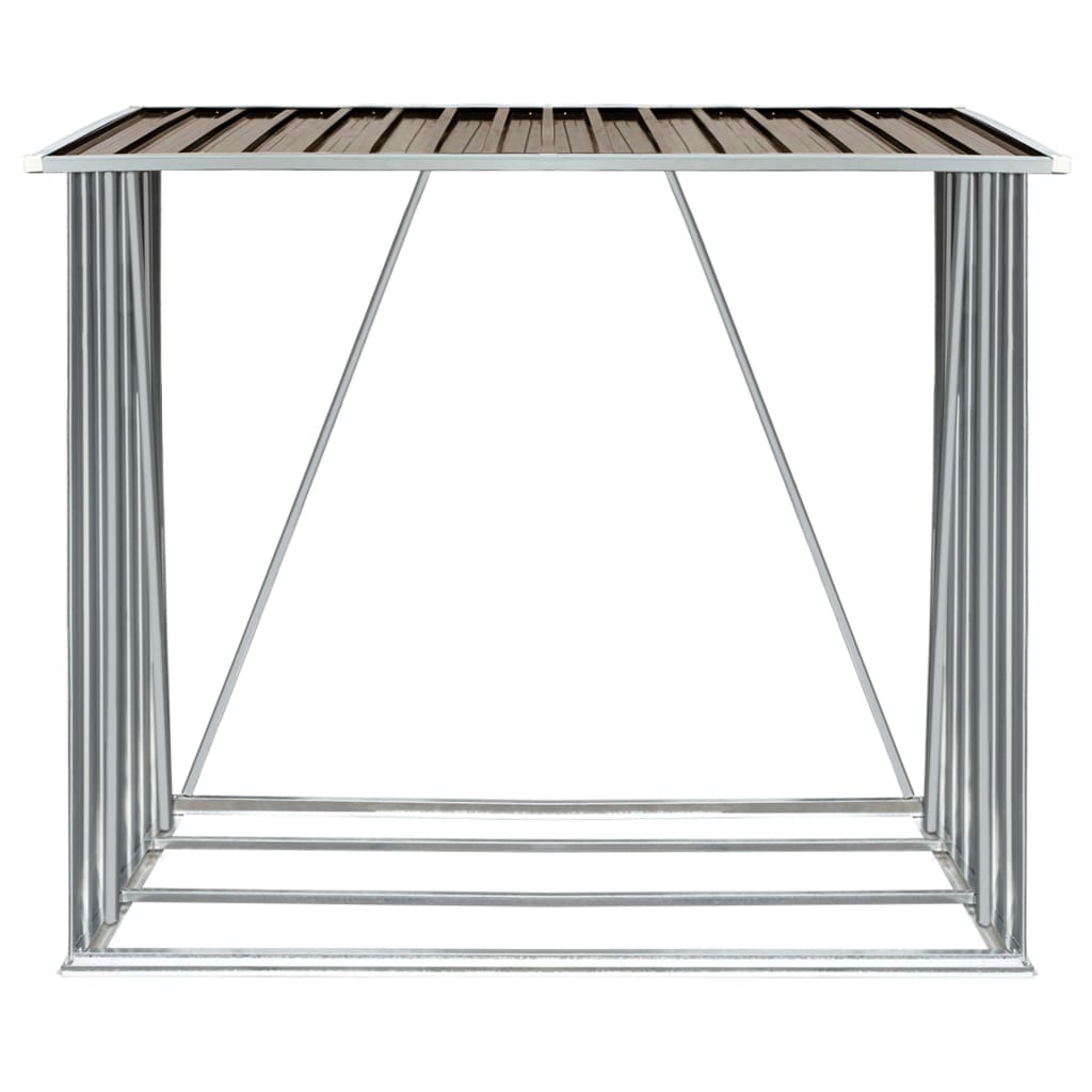 Brennholzlager Verzinkter Stahl 163 X 83 X 154 Cm
