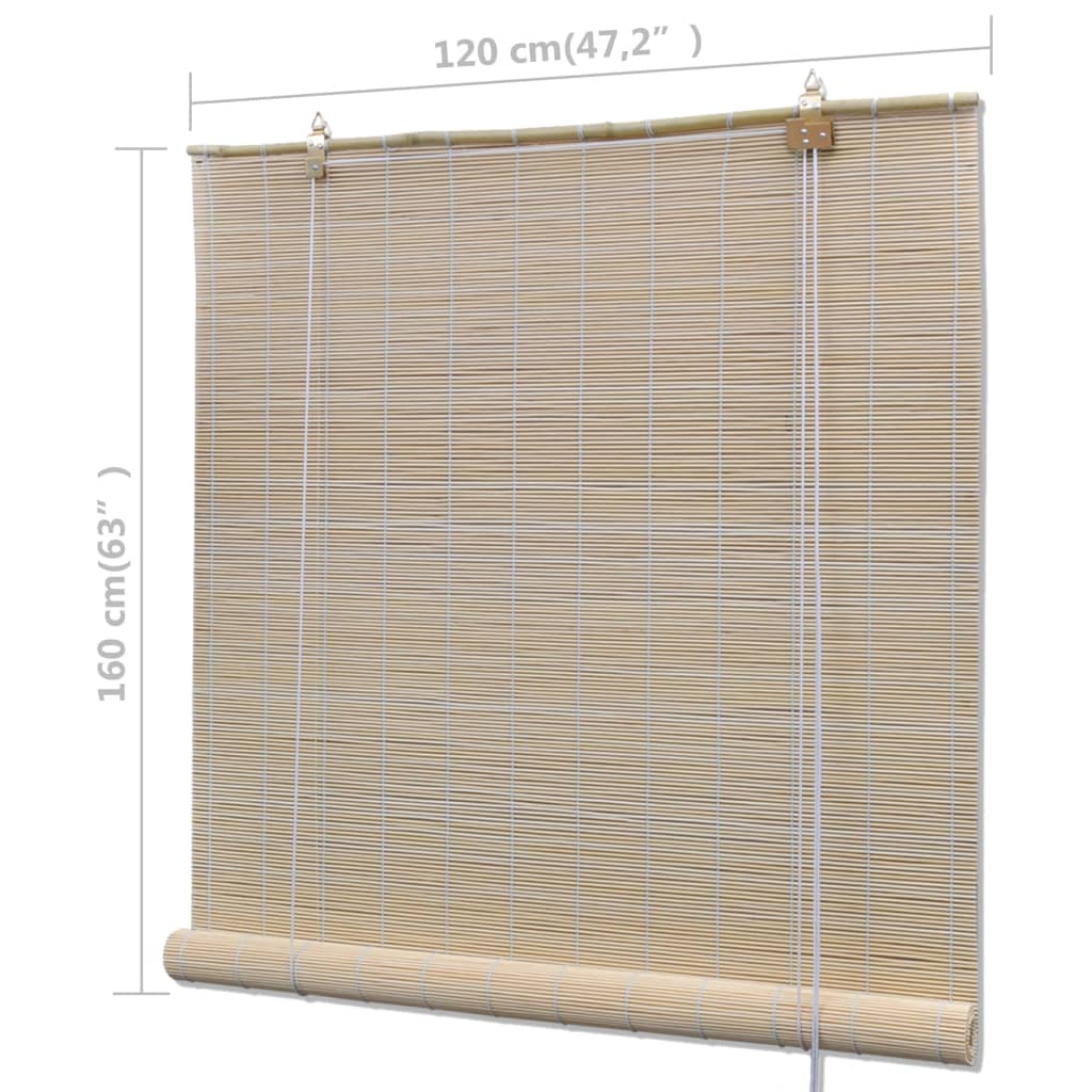 Bambusrollos Natur 4 Stk. 120X160 Cm