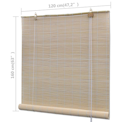 Bambusrollos Natur 4 Stk. 120X160 Cm