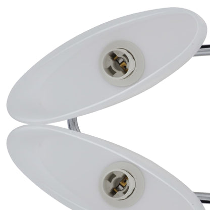 Deckenlampe Mit Ellipsenförmigen Glasschirmen 4 Stk. E14