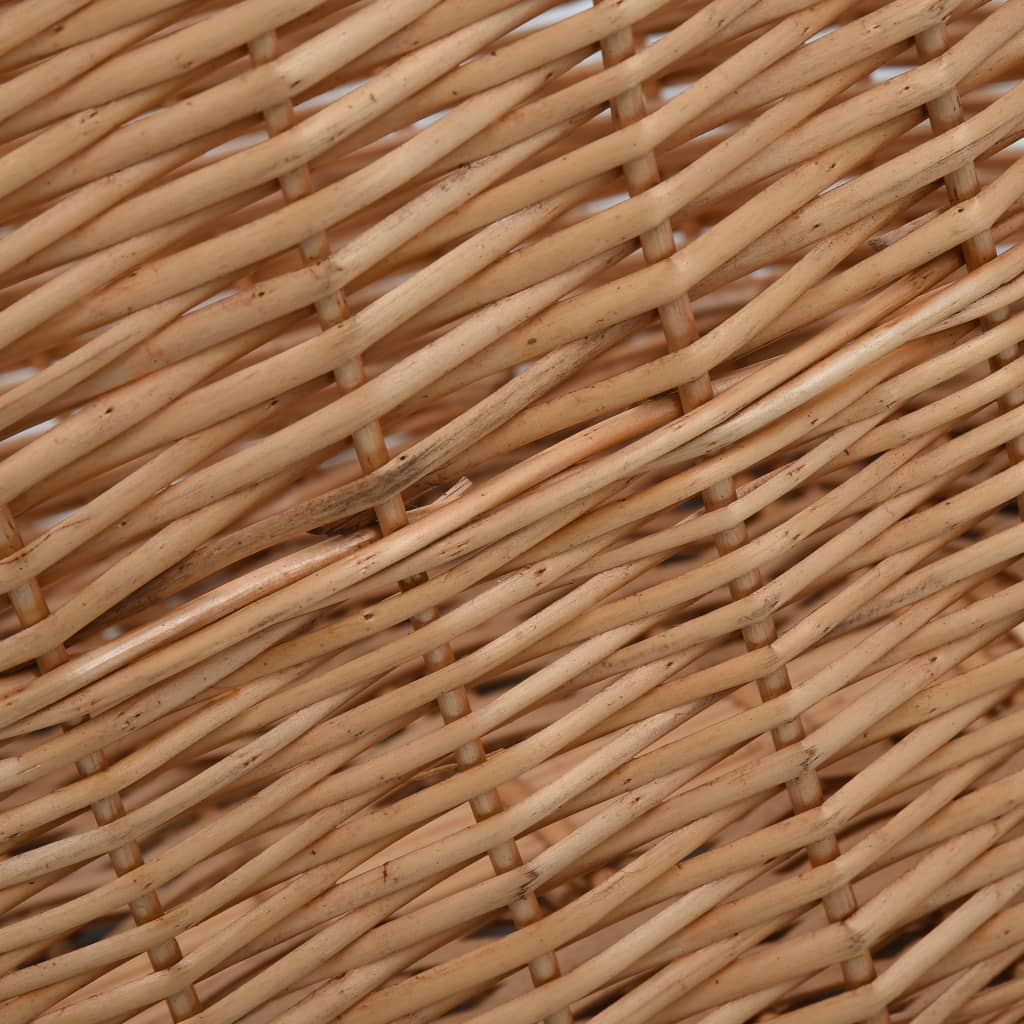 Holzkorb Mit Tragegriffen Natur Weide