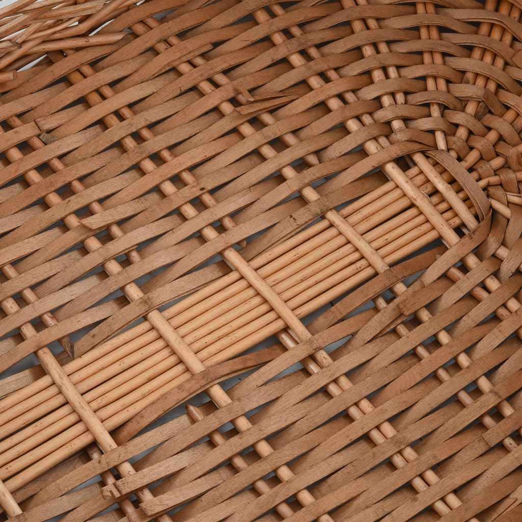 Holzkorb Mit Tragegriffen Natur Weide