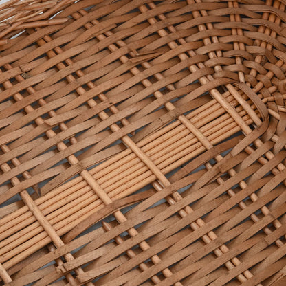 Holzkorb Mit Tragegriffen Natur Weide