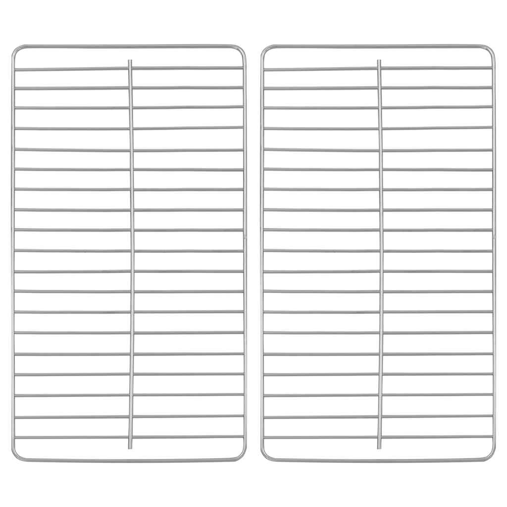 Tragbarer Tisch-Holzkohlegrill Edelstahl Doppelrost